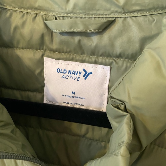Old Navy Sage Green Puffer Coat - Picture 4 of 6
